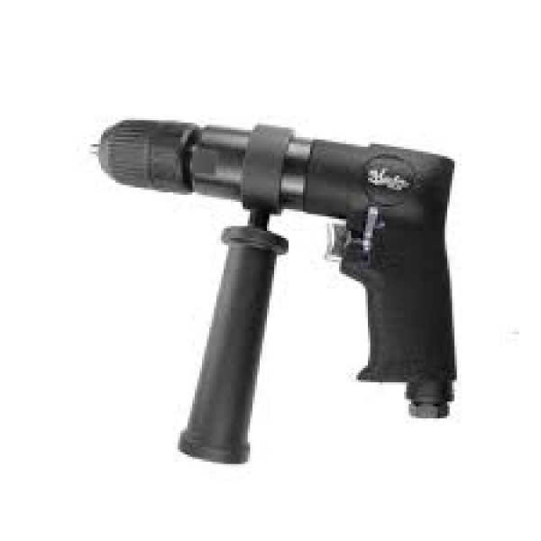 Reversible 1/2"  Keyless Air Drill Heavy Duty with Pistol Grip, 350 Rpm